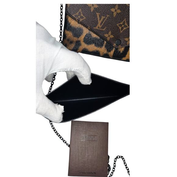 Louis Vuitton Felicie Pochette Monogram Canvas and Wild Animal Print - Picture 11 of 16